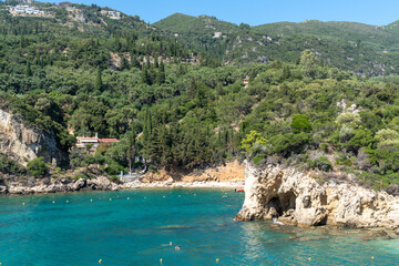 Obraz premium Beach in Corfu, Greece