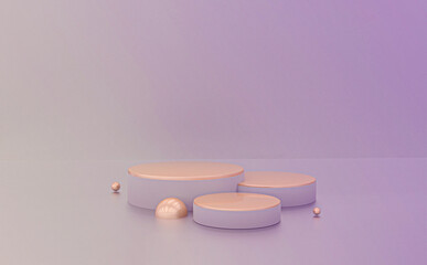 3d background podium mockup 
