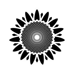 Sunflower icon. sign for mobile concept and web design. vector illustration