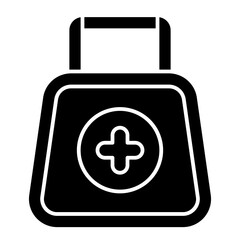 first aid kit solid icon