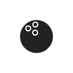 Bowling Ball Icon Logo Vector