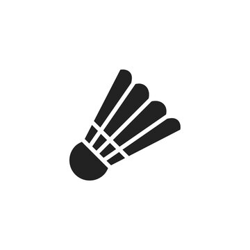 Badminton Shuttlecock Icon Logo Design Vector