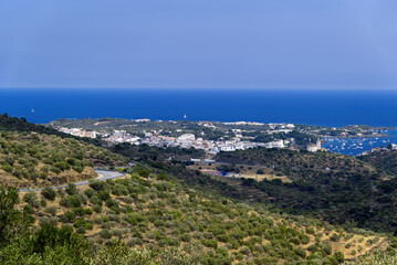 Fototapeta na wymiar Approaching Cadaqués, Spain