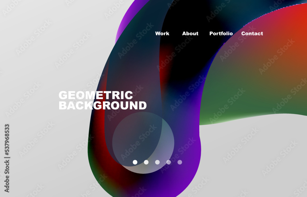 Fototapete abstract liquid background for your landing page design. web page for website or mobile app wallpape