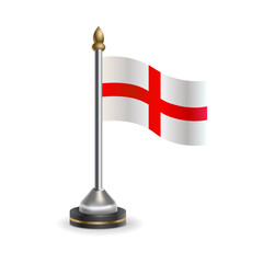 State table flag of England. National symbol perfect for design, Background transparent