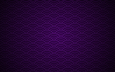 Dark purple background with line wave pattern design. Vector illustration. Eps10 
