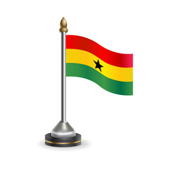 State table flag of Ghana. National symbol perfect for design, Background transparent