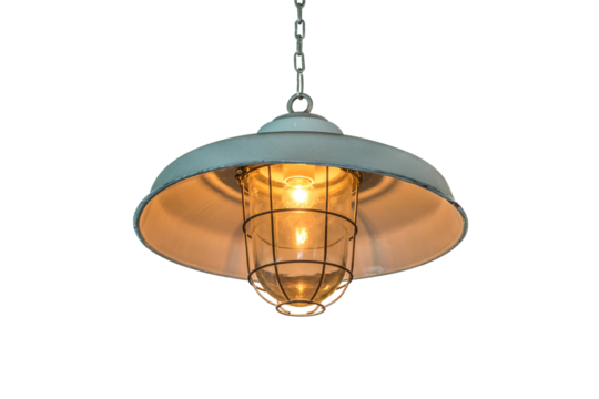 Hanging lamp isolated.