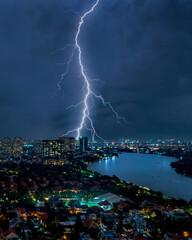 Ho Chi Minh City Thunder Storm