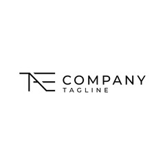 Modern logo design with abstract line shapes