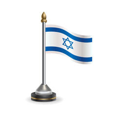State table flag of Israel. National symbol perfect for design, Background transparent