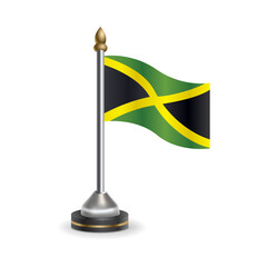 State table flag of Jamaica. National symbol perfect for design, Background transparent