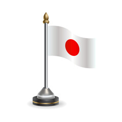 State table flag of Japan. National symbol perfect for design, Background transparent