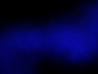Blue mist in the dark. Illustration created from a tablet, used as a background in abstract style.