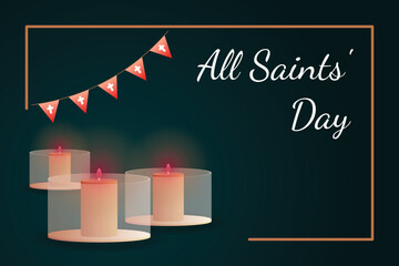 All saints day concept background.