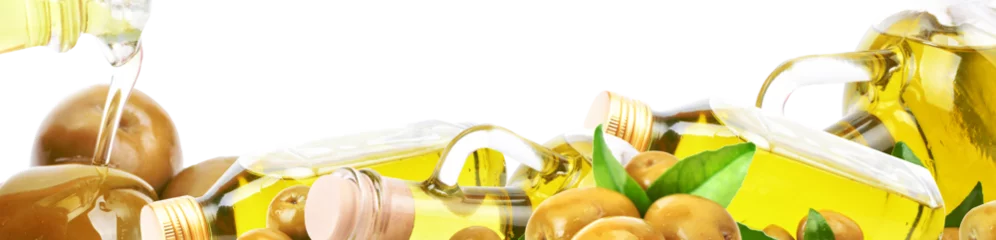 Crédence de cuisine en verre imprimé Légumes frais Oil olives