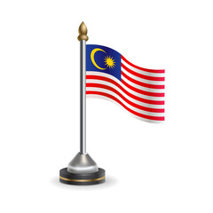 State table flag of Malaysia. National symbol perfect for design, Background transparent