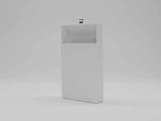 Gift box packaging mockup 3d rendering 