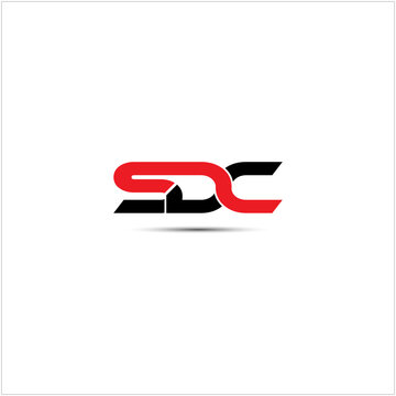 SDC lettering modern and simple logo design icon. Logo for your business company.