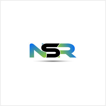 Letter NSR modern creative and simple lettering logo design icon. Logo for your business company.
