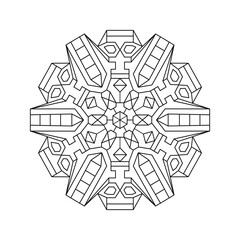 Obraz premium Mandala. Abstract illustration. Ornament for decor, cards etc. Coloring book