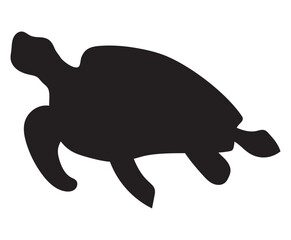 turtle sealife silhouette