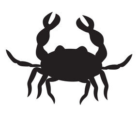 crab sealife animal silhouette