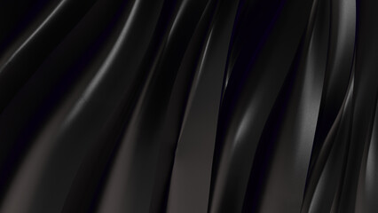 Obraz premium black matted folded surface close up view digital background