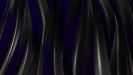 Naklejka premium abstract digital background with black matted wavy surface