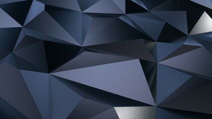 Fototapeta premium Abstract business background with close up view of black triangular surface