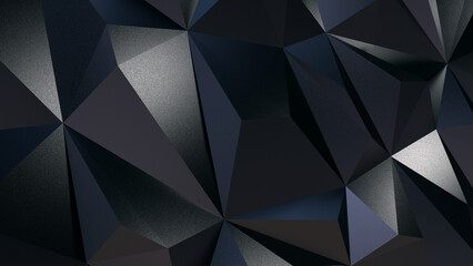 Fototapeta premium Abstract business background with polygonal rough matted surface close-up