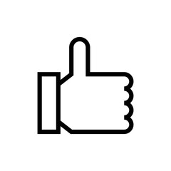 Thumbs up vector icon symbol design