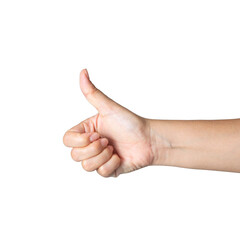 PNG Thumbs up female hand count from one to five gesture Isolated on blank white background. Set of woman palms raised fingers gesture numbers concept for people thumb nail solution.
