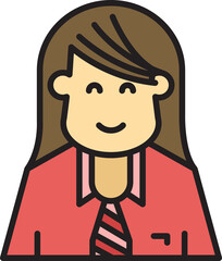 woman character avatar illustration