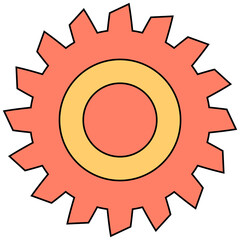 gear and cogwheel symbol illustration