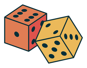 dices game retro style