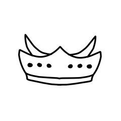 crown doodle