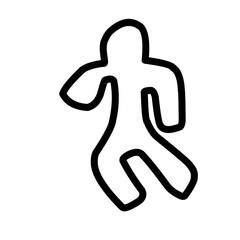 Obraz premium corpse outline