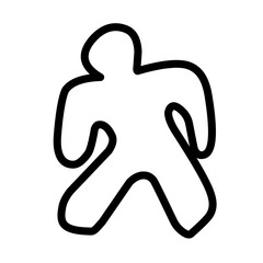 corpse outline