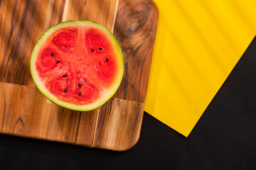 Ripe and fresh tropical fruit watermelon - Citrullus lanatus