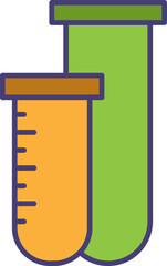 test tube icon illustration