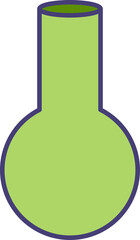 laboratory flask icon illustration