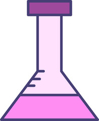 laboratory flask icon illustration