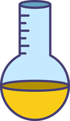laboratory flask icon illustration
