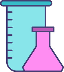 flask and beaker icon