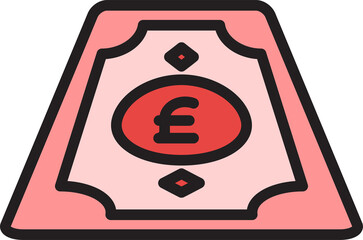 pound money banknote icon
