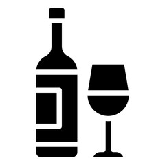RED WINE glyph icon