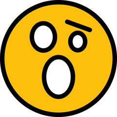 amazed and stun emoji illustration