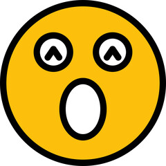 amazed and stun emoji illustration