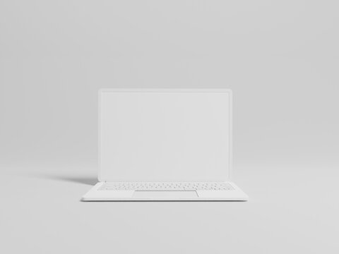 3D rendered laptop models
